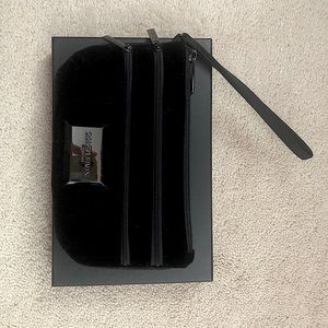 Giorgio Armani Black Velvet Wristlet